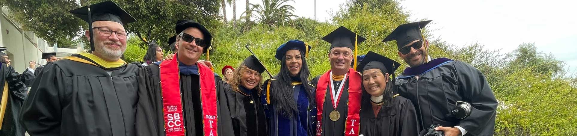 Some BioSci faculty before the 2024 Graduation Ceremony