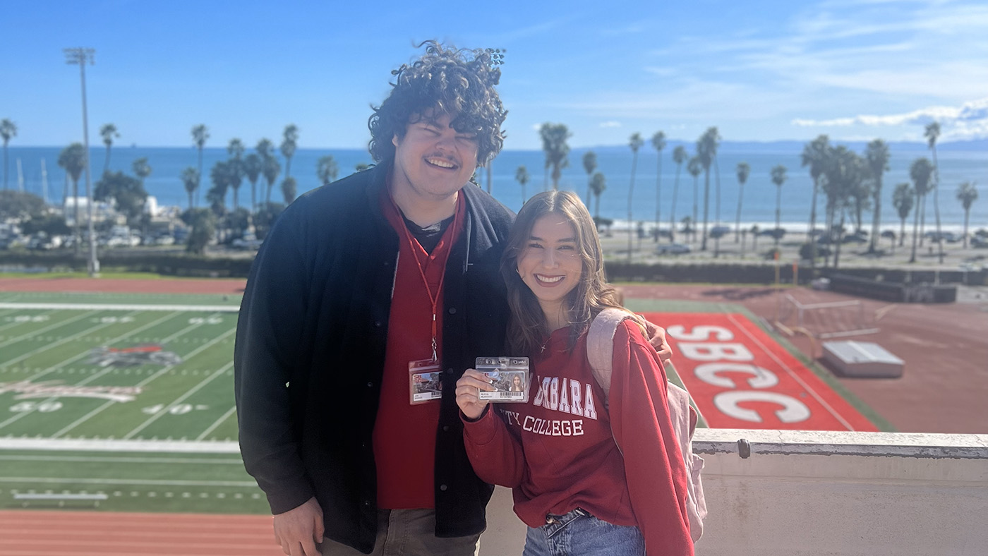 Student workers posing for a photo